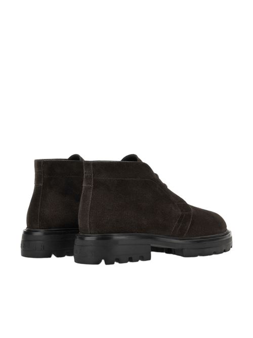 Polacchino da uomo in pelle scamosciata colore marrone HOGAN | HXM6730FN40BYE9999